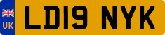 License plate of the United Kingdom, 2001 year system