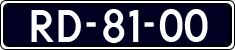 License plate of the Netherlands, Cars