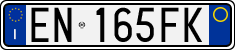 License plate of Italy, Cars (1994 year series)