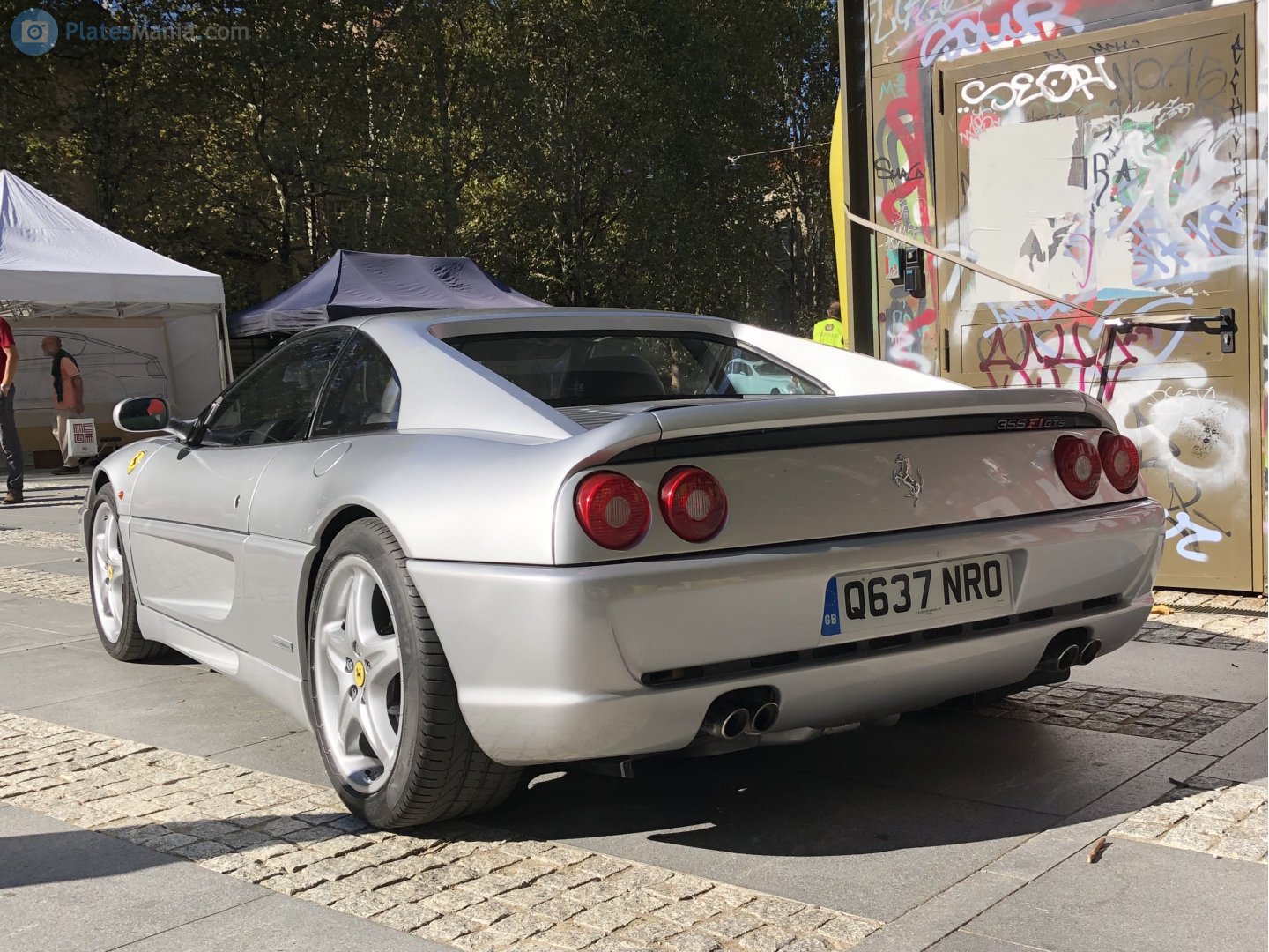 Q637NRO, License plate without vehicle 