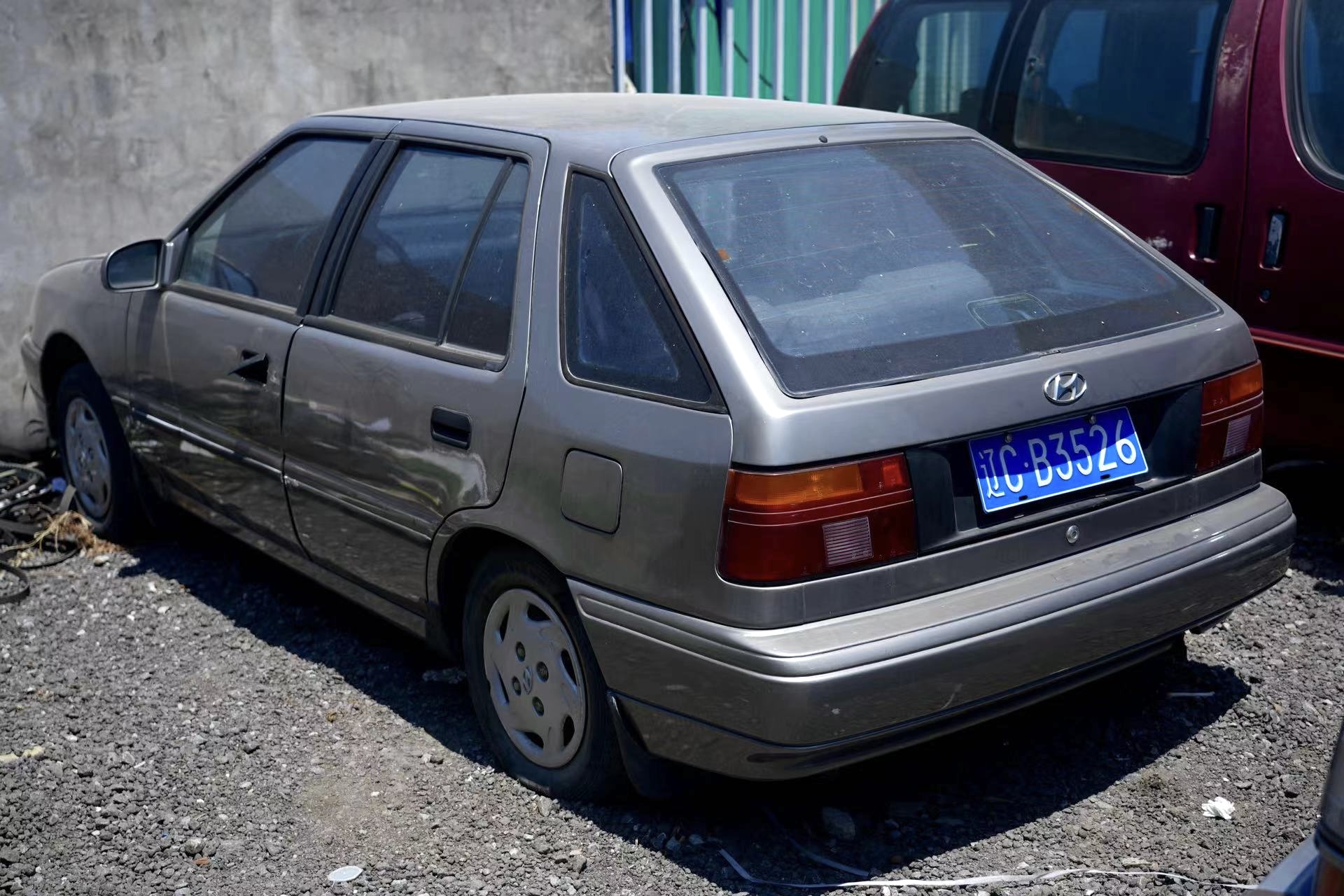 辽C·B3526, Hyundai Pony 4th gen 5-door Hatch (X2; EU-market), facelift, 1991–1994