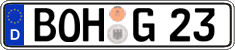 German license plate, Regular plates