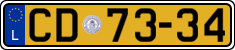 License plate of Luxembourg, Diplomatic