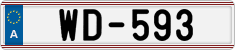 License plate of Austria, Diplomatic