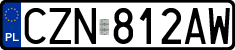 License plates of Poland, Regular car plates