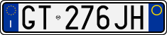 License plate of Italy, Cars (1994 year series)