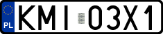 License plates of Poland, Regular car plates