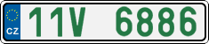License plate of the Czech Republic, Oldtimers (2001)
