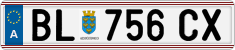 License plate of Austria, Regular plates