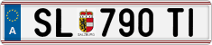 License plate of Austria, Regular plates