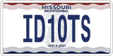Missouri, Vanity Plates