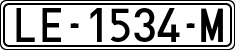 License plates of Spain, 1971 year series