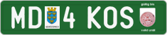 License plate of Austria, Export transit plates