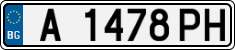 License plate of Bulgaria, Cars