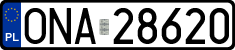 License plates of Poland, Regular car plates