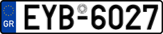License plate of Greece, Cars