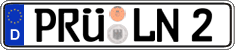 German license plate, Regular plates