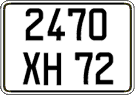 French license plate, FNI