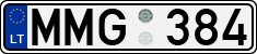 License plate of Lithuania, Cars