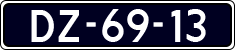 License plate of the Netherlands, Imported oldtimers (cars)