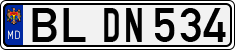 License plate of Moldova, Cars (1992)
