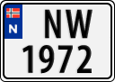 License plate of Norway, Trailers, motorcycles, special vehicles