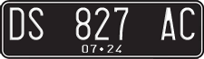 License plate of Indonesia, Regular plates