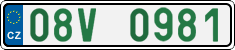 License plate of the Czech Republic, Oldtimers (2001)
