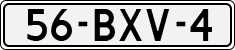 License plate of the Netherlands, Heavy Commercial Vehicles (1994 system)