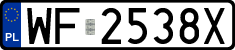 License plates of Poland, Regular car plates