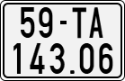 License plate of Vietnam, Motorcycles