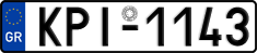 License plate of Greece, Cars