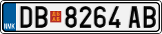 License plate of North Macedonia, Regular plates (2012)