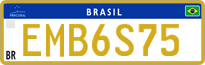 License plate of Brazil, Diplomatic (Mercosul)