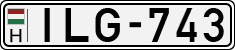 license plates of Hungary, Cars (1990)