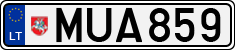License plate of Lithuania, Cars