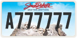 South Dakota, Vanity Plates