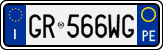 License plate of Italy, Cars (1994 year series)