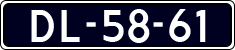 License plate of the Netherlands, Imported oldtimers (cars)