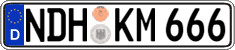 German license plate, Regular plates