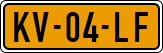 License plate of the Netherlands, Cars