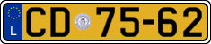 License plate of Luxembourg, Diplomatic