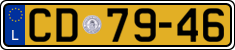 License plate of Luxembourg, Diplomatic