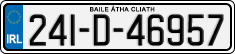 License plate of Ireland, Regular plates