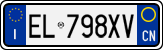 License plate of Italy, Cars (1994 year series)
