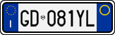 License plate of Italy, Cars (1994 year series)