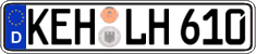 German license plate, Regular plates