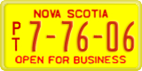 Nova Scotia, Semi trailer (P/T 1-23-45)