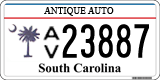 South Carolina, Antique Auto (1234,12345)