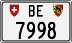 License plate of Switzerland, Cars